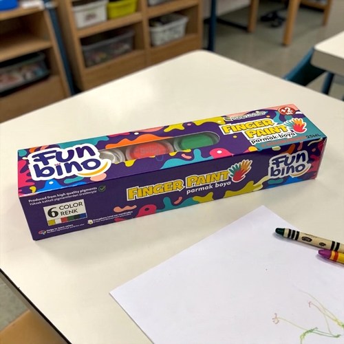 Funbino 6 Lı Şişe Parmak Boyası