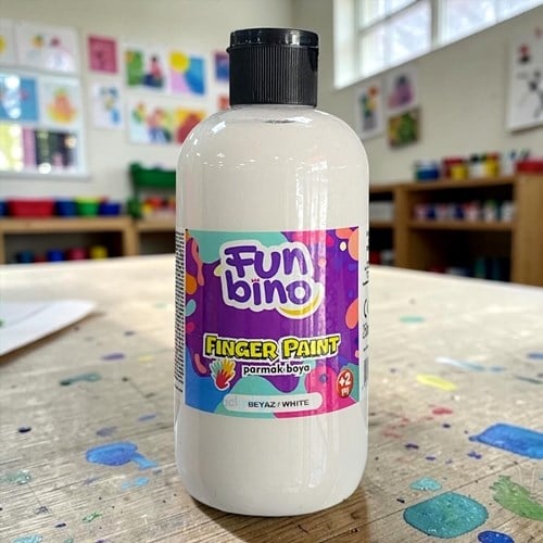 Funbino Parmak Boyası 250 Ml Beyaz