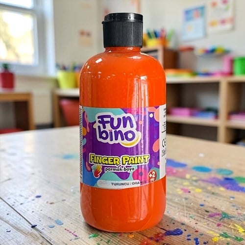 Funbino Parmak Boyası 250 Ml Turuncu