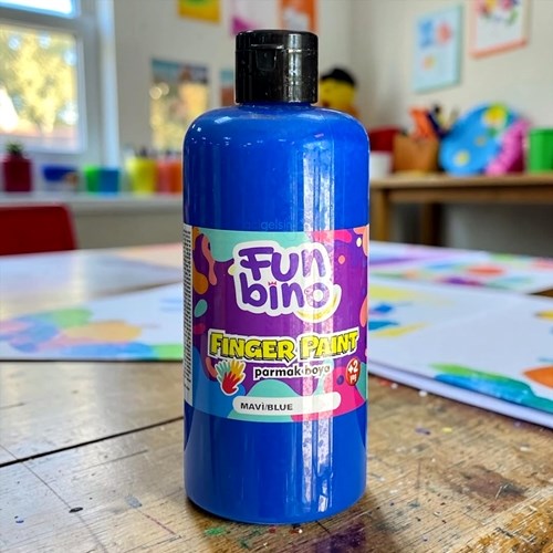 Funbino Parmak Boyası 500 Ml Mavi