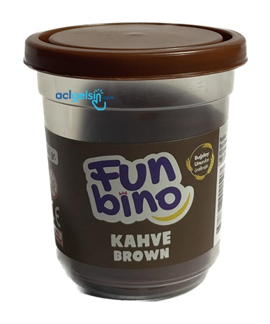Funbino Tek Renk Oyun Hamuru Kahverengi 115 Gr F110