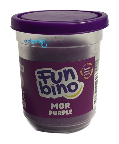 Funbino Tek Renk Oyun Hamuru Mor 115 Gr F109