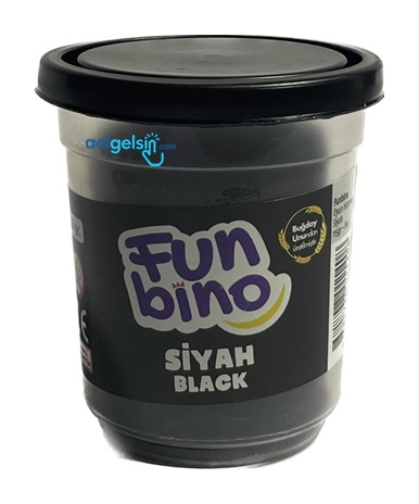 Funbino Tek Renk Oyun Hamuru Siyah 115 Gr F111