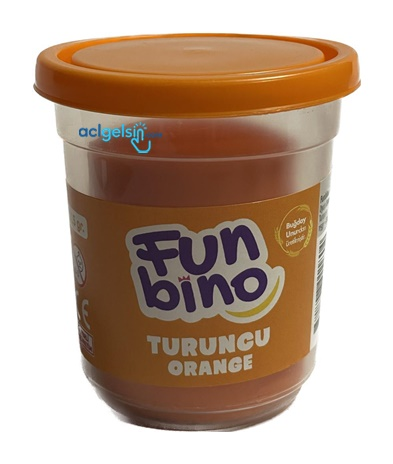 Funbino Tek Renk Oyun Hamuru Turuncu 115 Gr F107