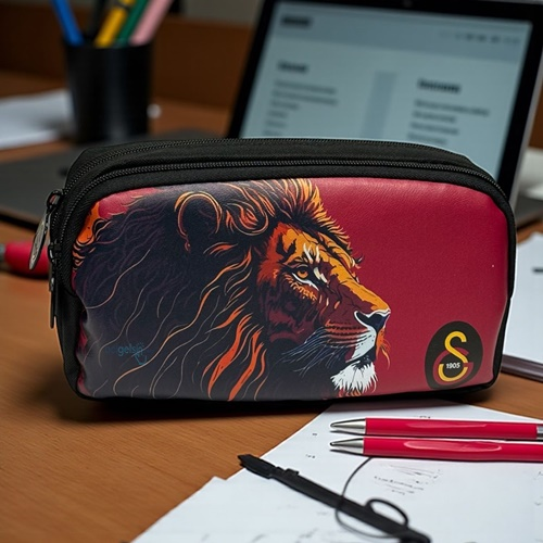 Galatasaray Leon Suni Deri Kalem Çantası