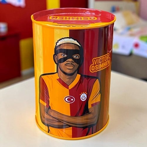 Galatasaray Osimhen Orta Boy Metal Kumbara