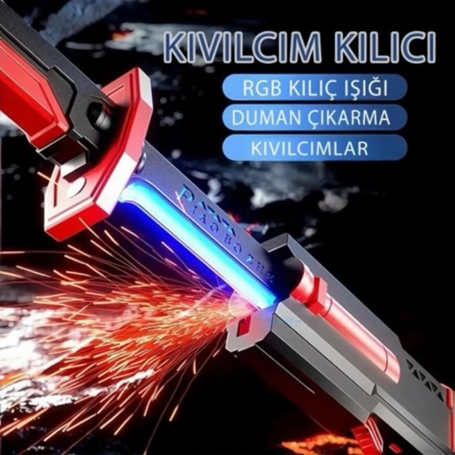 Gepettoys 80 Cm Kıvılcım Ve Buhar Çıkartan Kılıç