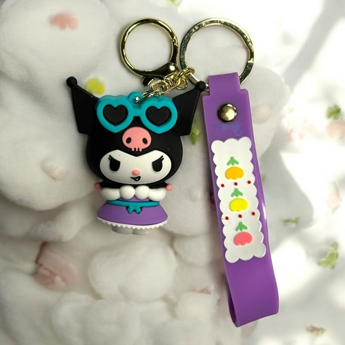 Giftpoint Sanrio Kuromi Silikon Anahtarlık