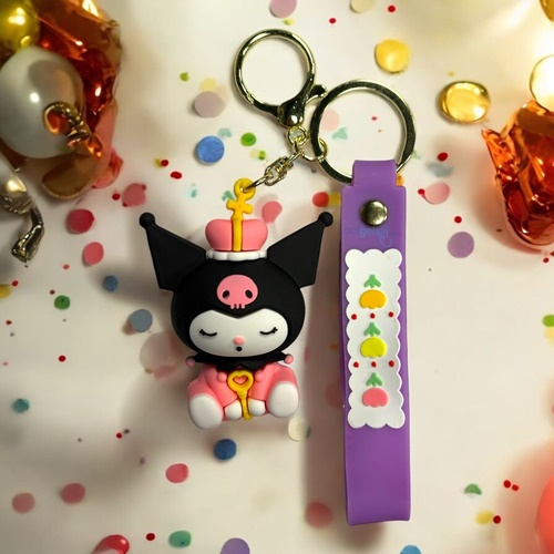 Giftpoint Sanrio Kuromi Silikon Anahtarlık