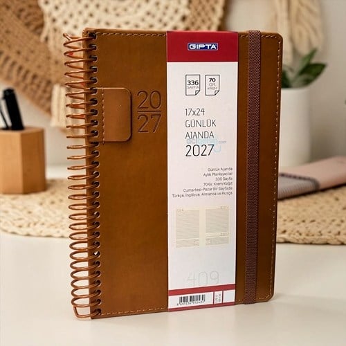 Gıpta 2027 Ajanda Günlük Elite Diary 17x24 Cm