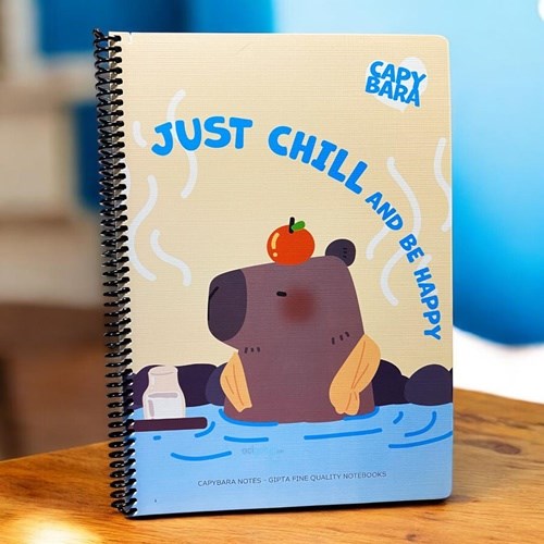 Gıpta Capybara Notes Spiralli Karton Kapak Defter A4 80 Yaprak Çizgili