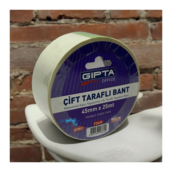 Gıpta Çift Taraflı Bant 45mmx25metre Hotmelt