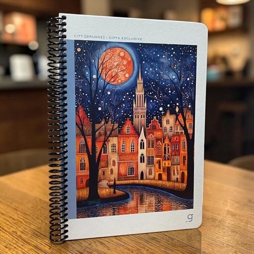 Gıpta City Spiralli Sert Kapak Defter 17x24 80 Çizgili