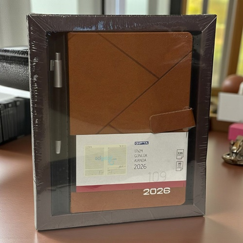 Gıpta Culture 17*24 Dikişli Günlük Ajanda + Touch-pen Kalem Set