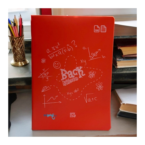 Gıpta Eco Back Defter A4 100 Yaprak Kareli