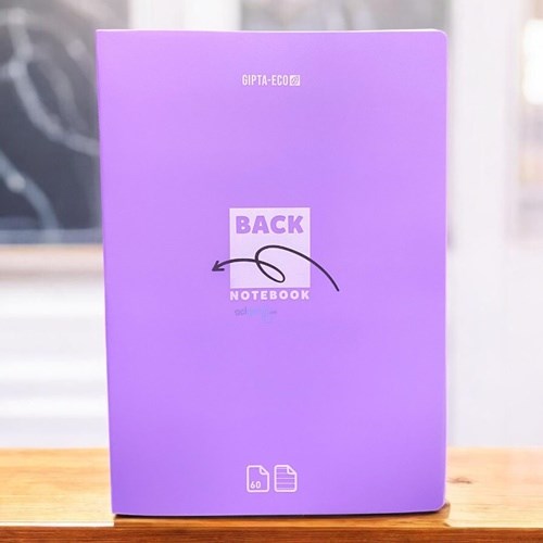 Gıpta Eco Back Tel Dikiş Plastik Kapak Defter A4 60 Yaprak Çizgil