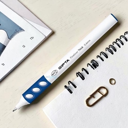 Gıpta Fineliner Thıck 0.4mm Yuvarlak Gövde Koyu Mavi