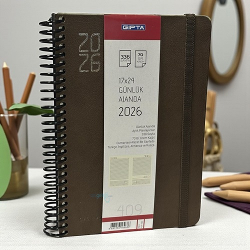 Gıpta Fold 2026 Günlük Ajanda 17x24