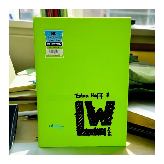 Gıpta Lw Ekstra Hafif Defter A4 80 Yaprak Kareli