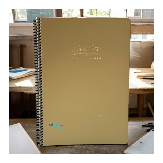 Gıpta Metal Notes Sipiralli Defter A4 80 Yaprak Kareli