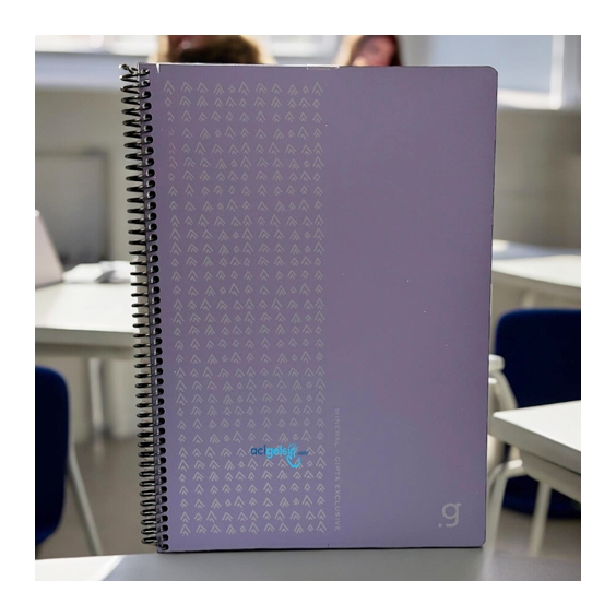 Gıpta Mineral Metalik Spralli Defter A4 80 Yaprak Çizgili