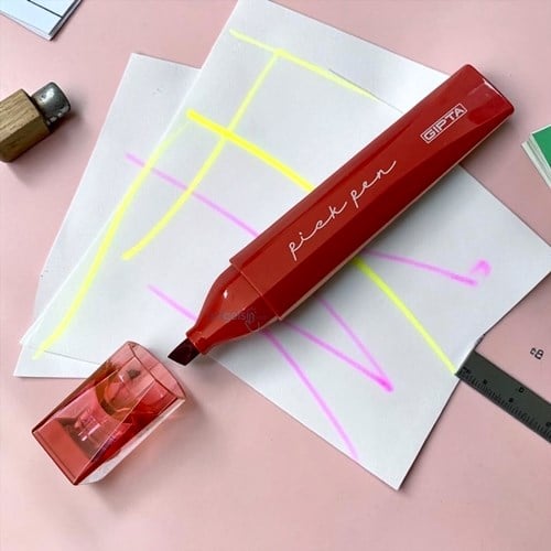 Gıpta Pickpen Fosforlu Kalem Kırmızı