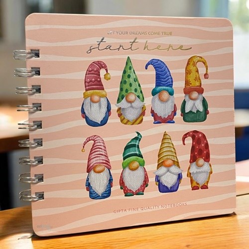 Gıpta Start Spiralli Sert Kapak Defter 16x16 100 Yaprak Noktalı