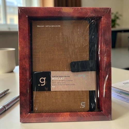 Gıpta Wallet İp Dikiş Sert Kapak Kutulu A5 Defter 96 Yaprak Çizgili