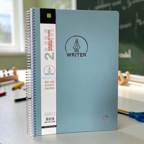 Gıpta Writer Spiralli A4 80 Yaprak Çizgili Defter