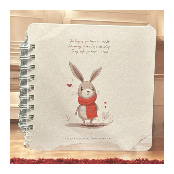 Gıpta You Book Sert Kapak Defter 16x16 120 Yaprak Çizgili