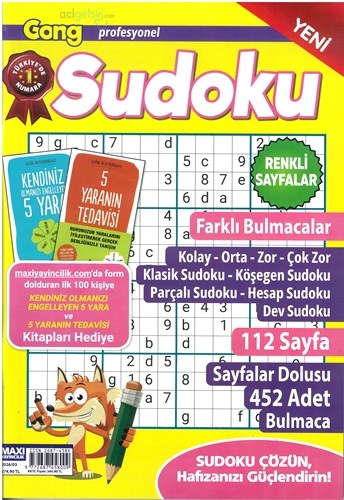 Gong Profesyonel Sudoku Bulmaca Dergisi 2026/03