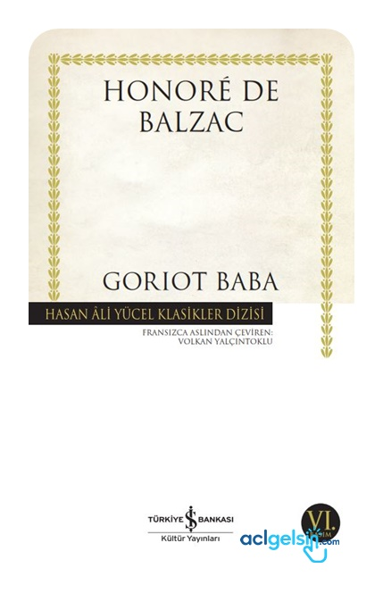 Goriot Baba - Hasan Ali Yücel Klasikleri