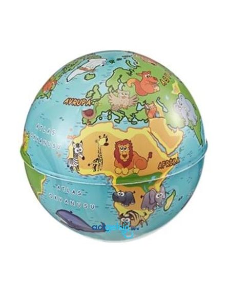 Gürbüz 10cm Işıksız Globe Kumbara Hayvanlı Küre