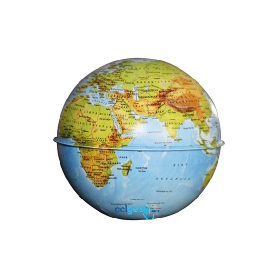 Gürbüz 10cm Işıksız Globe Kumbara Siyasi Küre