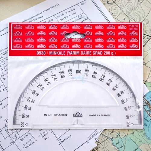 Hatas 0930 Plastik Minkale Yarım Daire Grad 15 Cm