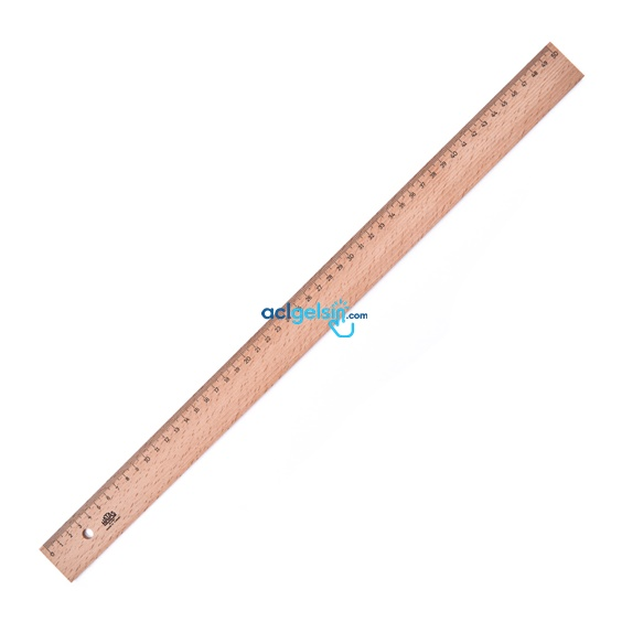 Hatas Tahta Cetvel 50 Cm Takviyesiz