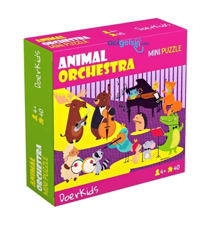 Hayvan Orkestrası Mini Puzzle 40 Parça 4+ Yaş
