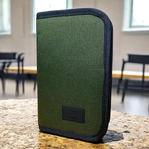 Hedgebag Cover Kalem Kutu Bölmeli Lastikli Fermuarlı Haki