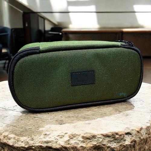 Hedgebag Oval Kalem Kutu Lastikli Fermuarlı Haki