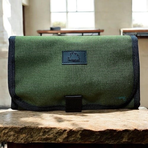 Hedgebag Rulo Kalem Kutu Lastikli Bölmeli Haki