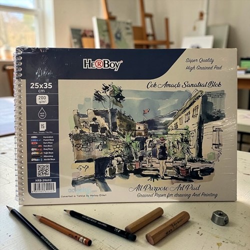 Herboy 200 Gr 25x35 Cm Eskiz Defteri 15 Yaprak