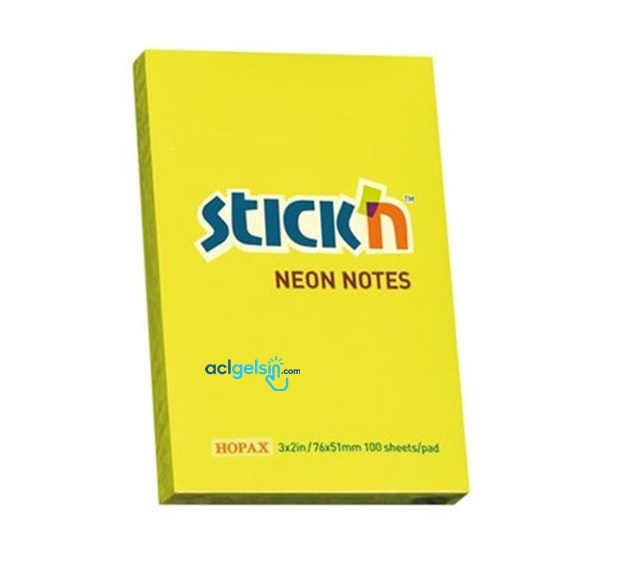 Hopax Stıckn Post-it Yapışkanlı Not Kağıdı 51x76 100yp