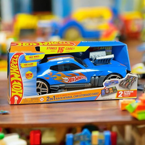 Hotwheels Race'n Haul Saklama Kutusu Mavi