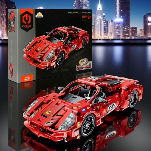 İm Master Lego Çek Bırak Super Kırmızı Araba 437 Parça