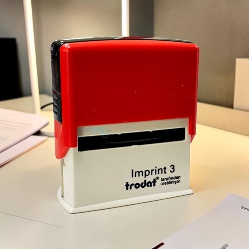 Imprint 3 Kaşe Mavi/kırmızı Gövde Siyah Keçe