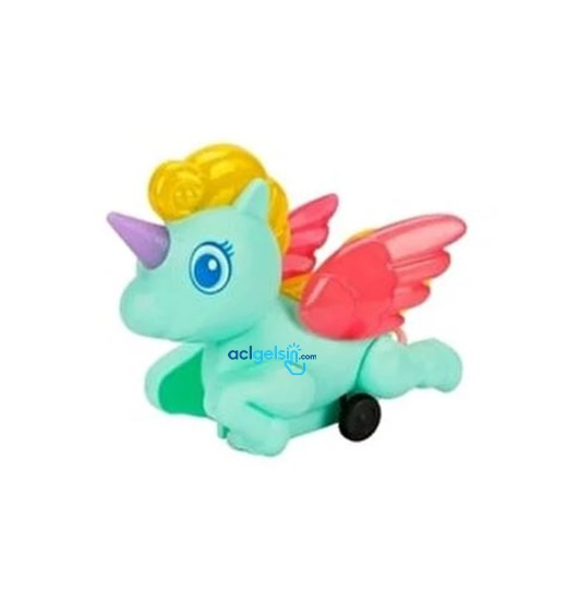 İpli Çek Bırak Işıklı Çılgın Unicorn