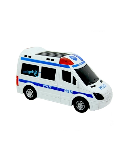 Işıklı Sesli Pilli Polis Arabası