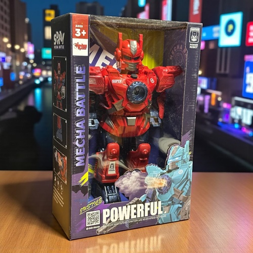 Işıklı Ve Müzikli Buhar Çıkartan Hareketli Pilli Robot