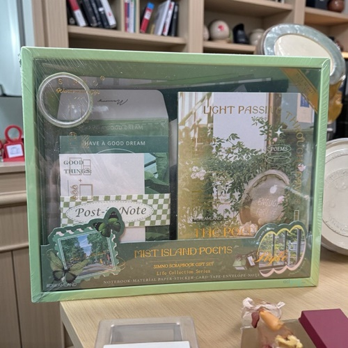 Journal Scrapbook Seti 116 Parça Mist Island Poem Seri Defter Ve Sticker