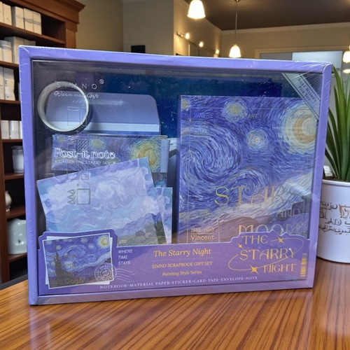 Journal Scrapbook Seti 116 Parça Van Gogh Defter Ve Sticker